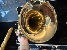 J Michael Gold Brass Bb flat Trumpet, with Mother of Pearl valves