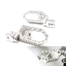 For Triumph Sprint ST/RS 01-04 03 25mm Lower Front Foot Pegs Wide Rider Silver