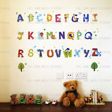52pcs Animal Alphabet Wall