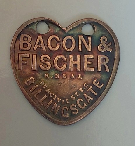 Antique token bacon fischer - token,