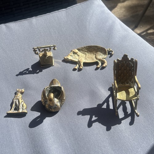 Vintage miniature brass - miniature,
