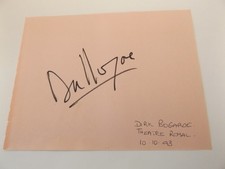 6" x 4.5" AUTOGRAPH BOOK PAGE
