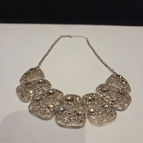 Vintage filigree bib statement - vintage,