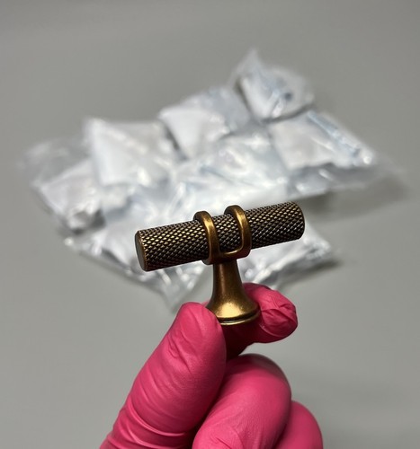 10x antique brass knurled - 10x,