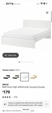 IKEA MALM White Double Bed