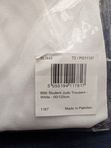 Blitz 120cm elasticated judo