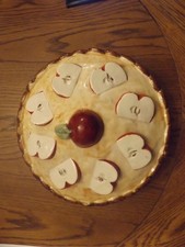 Vintage Ceramic Apple Pie Dish