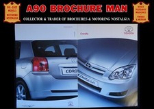 2004 TOYOTA COROLLA SALOON, HATCHBACK RANGE CAR SALES BROCHURE DEALER LITERATURE