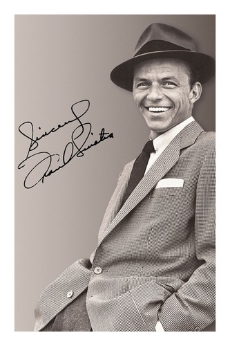 Frank sinatra signed photo - frank, a4