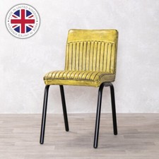 FAUX LEATHER DINING CHAIR