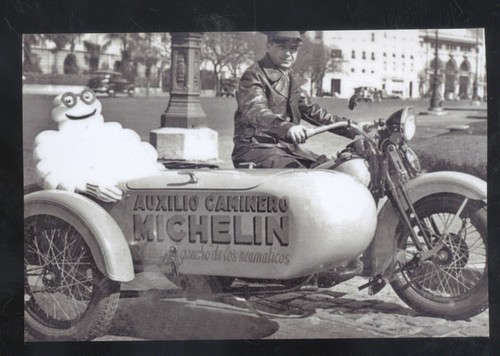 Real photo michelin man riding - michelin,