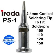 IRODA PS-1 Conical 1.6mm Gas Soldering Tip For Solderpro 100 110 120 & 150 Irons