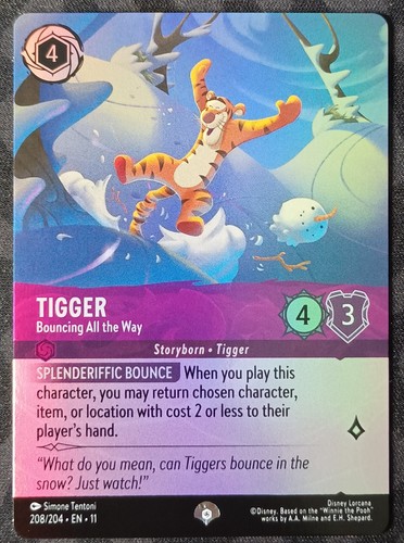Disney lorcana tigger bouncing - disney,