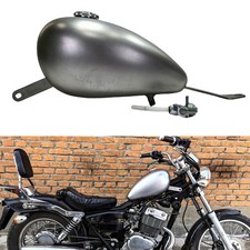 6L Silver Petrol Fuel Tank Oil Tank With Gas Cap For Honda Rebel CA250 Unapinted