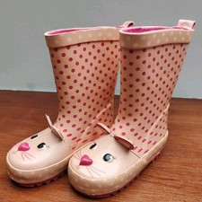 Toddler Wellies Pink Spotty