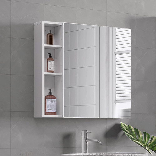 Wall mounted mirror storage - wall-mounted,