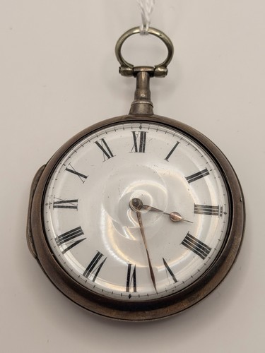 Georgian silver verge fusee - verge,