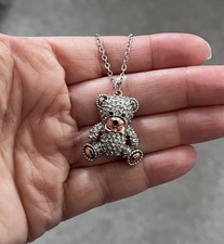Avon Teddy Bear Necklace With