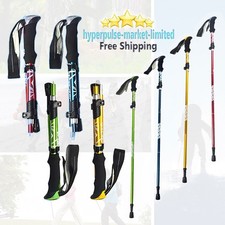 Nordic Walking Telescopic Sticks Poles Anti-Shock Trekking Hiking Poles Folding