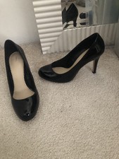 Jasper Conran Court Heel Shoes UK 5 Folded Toe Jewel Elegant Wedding Event Black