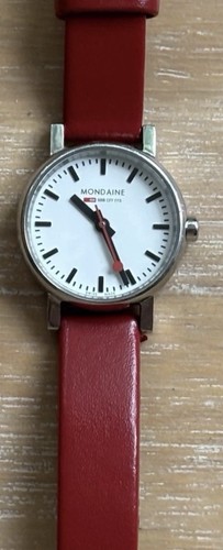 Mondaine evo2 red strap - mondaine,