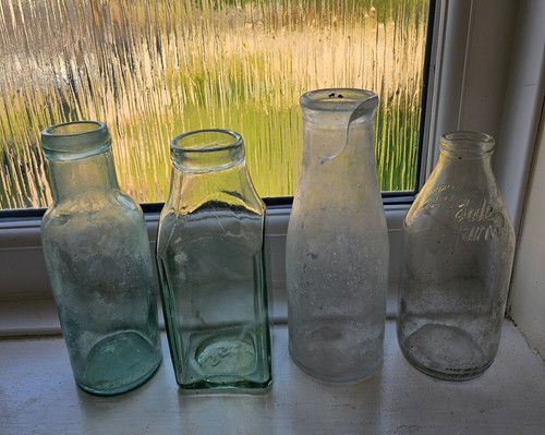 Vintage milk bottles 2 - bottles,,