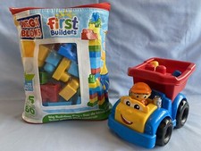Mega Bloks First Builders Big Building Bag 8416 & Dylan Dump Truck 80409