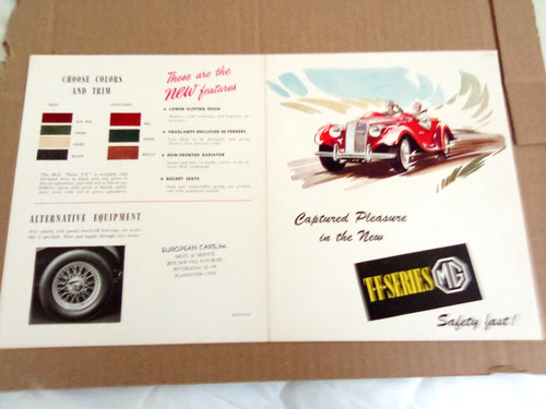 Sales brochure mgtf t - mg,