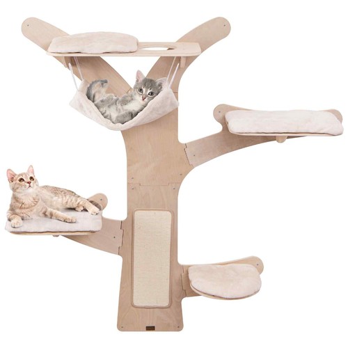 Costway wall mounted cat tower - wall-mounted,