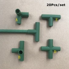 5/20Pcs Building Fittings Frame Connectors Joints Green Greenhouse Joints