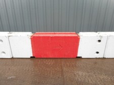 Used Tvcb Temporary Vertical Concrete Barrier - Red / White - Grade 2 - Flood -