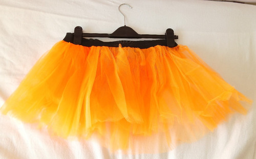 Orange tutu skirt plus - orange,