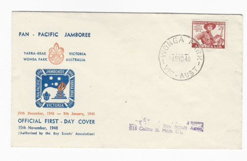 Australia scout jamboree fdc - australia,