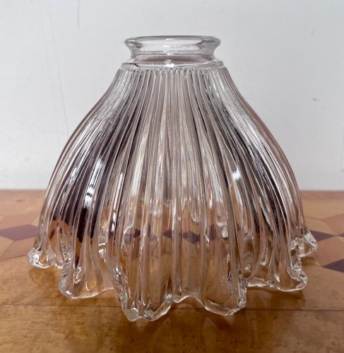 Vintage holophane style glass - style,