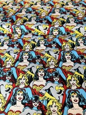 Female Superheroes Fabric