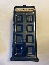 RARE "Swear Box" Doctor Who Vintage Ceramic Tardis Police Money Box with Stopper