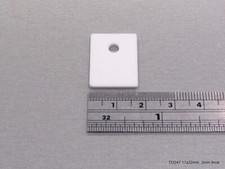 2pc Ceramic Semiconductor Insulator for TO247, 17x22x2mm. UK Seller FastDispatch