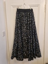 Zara black embellished silver