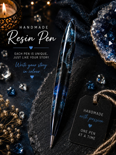 Handmade resin pen luxury - resin, |