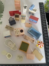 Job Lot 1960s Plastic Dolls House Furniture Spare Repair