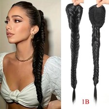 NATURAL Plaited Fishtail Twist