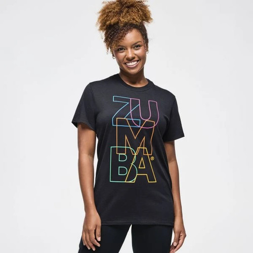 Zumba block unisex tee - zumba, bold