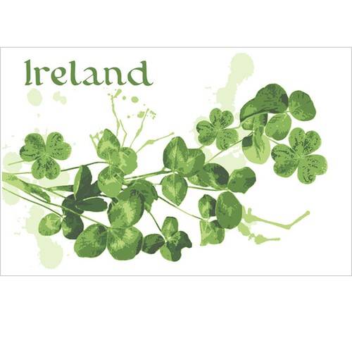 Irish shamrock cotton tea - irish,
