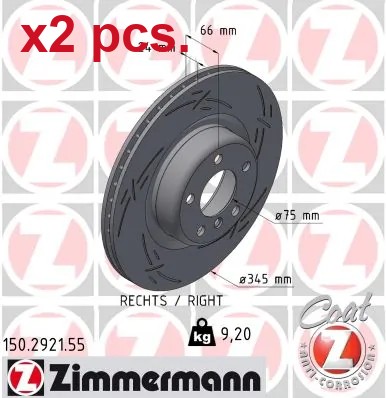 Pcs rear brake disc rotos - pcs,