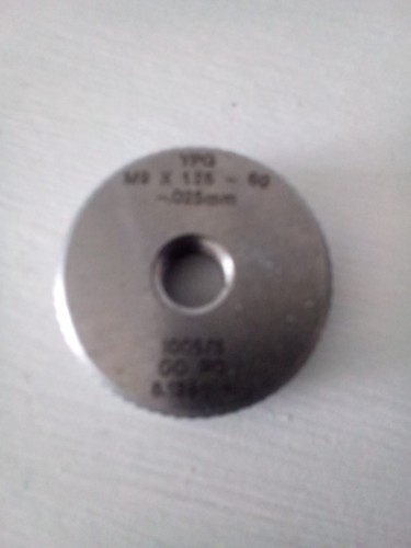 Ypg thread ring gauge - m, 9