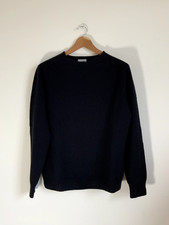Margaret Howell Saddle Neck Crew 100% Cashmere Jumper - Black - L
