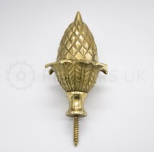 Brass Large Acorn Clock Finial for Grandfather Longcase & Bracket Clocks