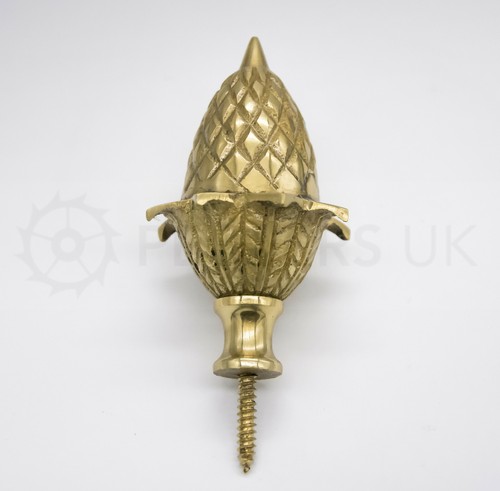 Brass large acorn - brass,