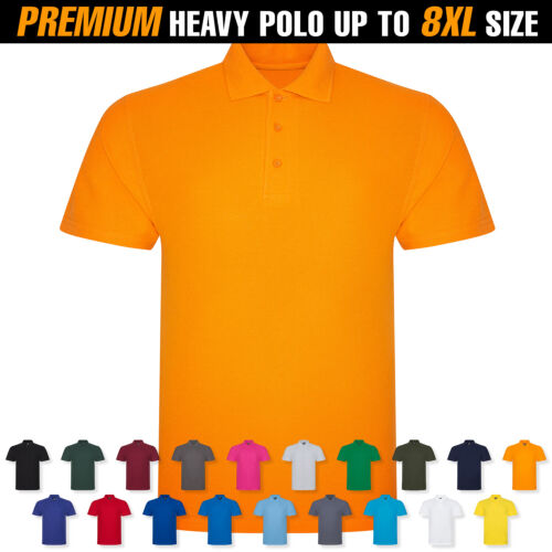 Mens premium heavy polo shirt - heavy,