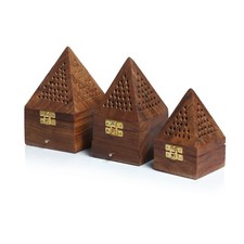 Wooden Temple Pyramid Charcoal